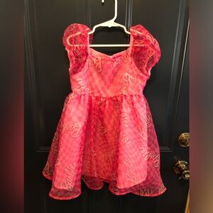Barbie Toddler Girls Pink Tulle Dress – Size 5T